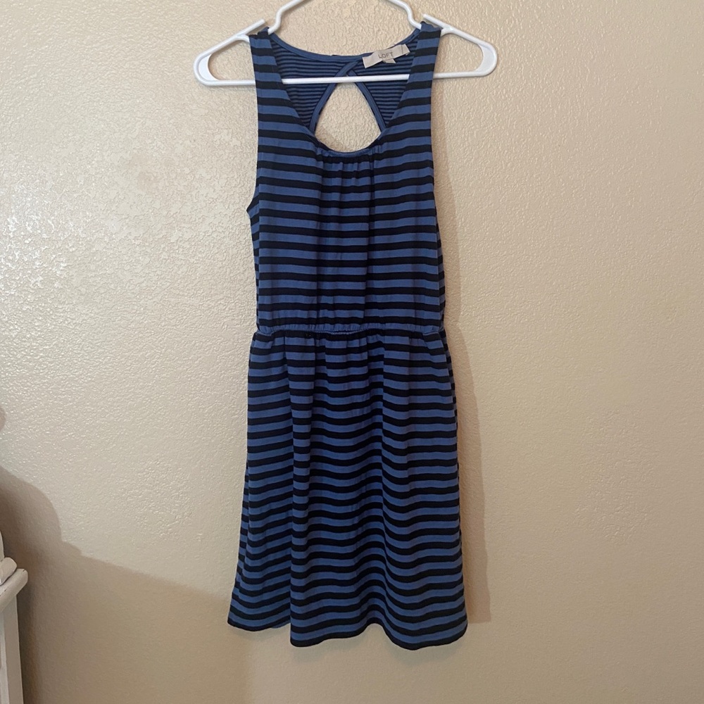 Blue and Black Dress